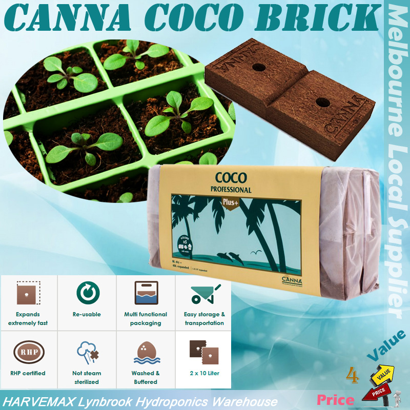 Canna Coco Brick Expanded RHP Certified Washed Re-usable ...