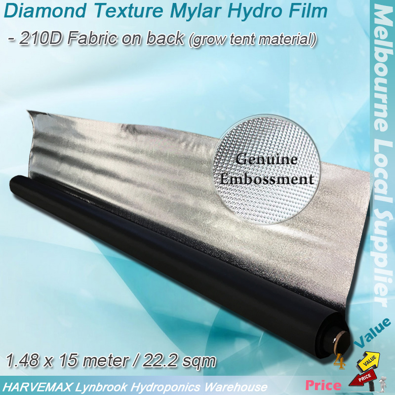 diamond on fabric hydro film